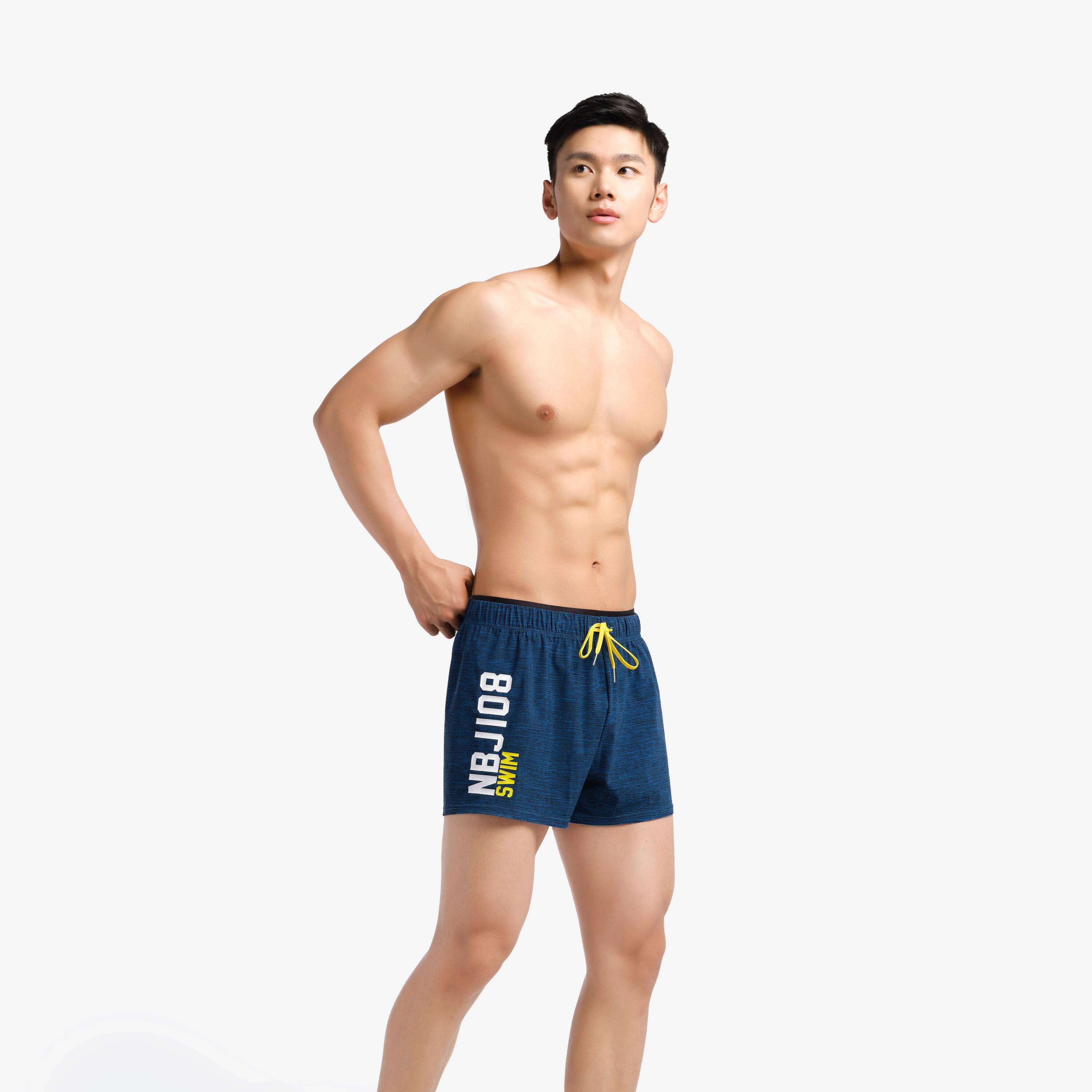 100 SHORT MEN’S SWIMMING SHORTS - NBJI ALL CHIN BLUE 4/5