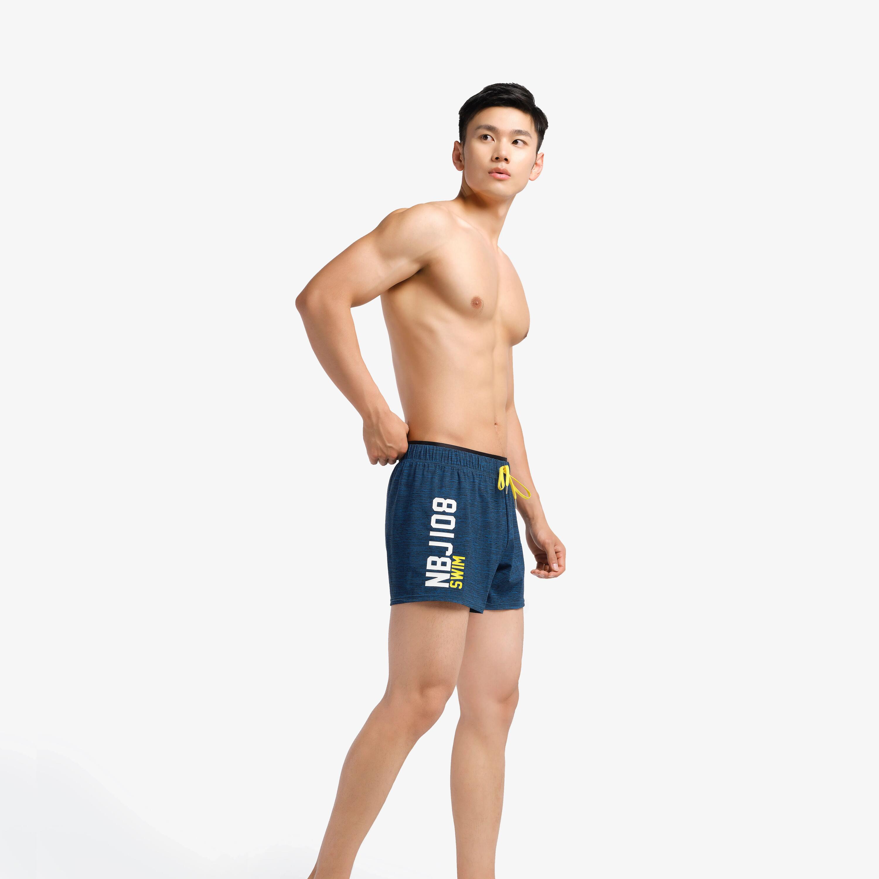 100 SHORT MEN’S SWIMMING SHORTS - NBJI ALL CHIN BLUE 3/5