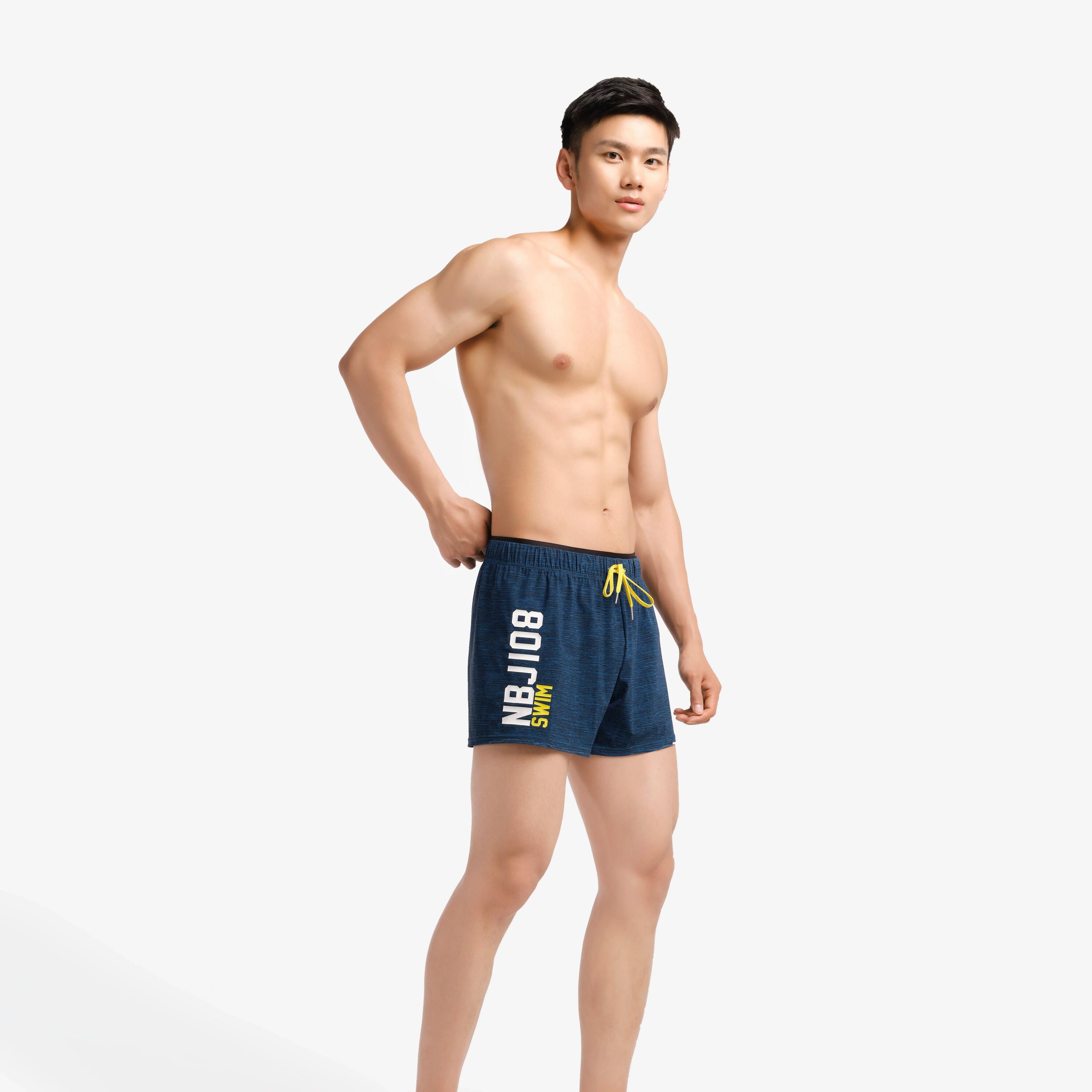 100 SHORT MEN’S SWIMMING SHORTS - NBJI ALL CHIN BLUE 2/5