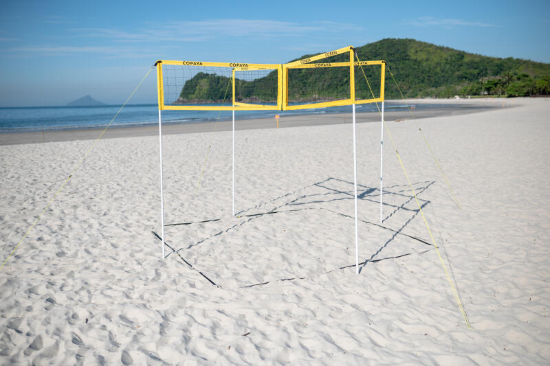 Zestaw do siatkówki plażowej Copaya MULTINET (siatka i słupki)