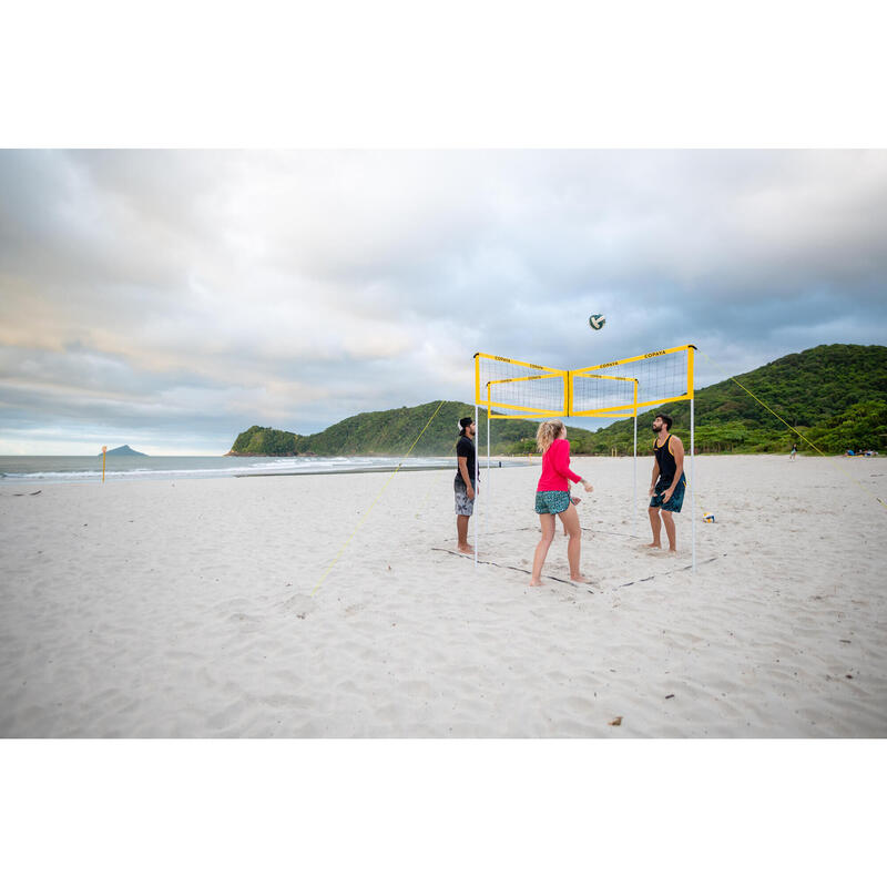 Rede e Postes Voleibol de Praia MULTINET (Conjunto)