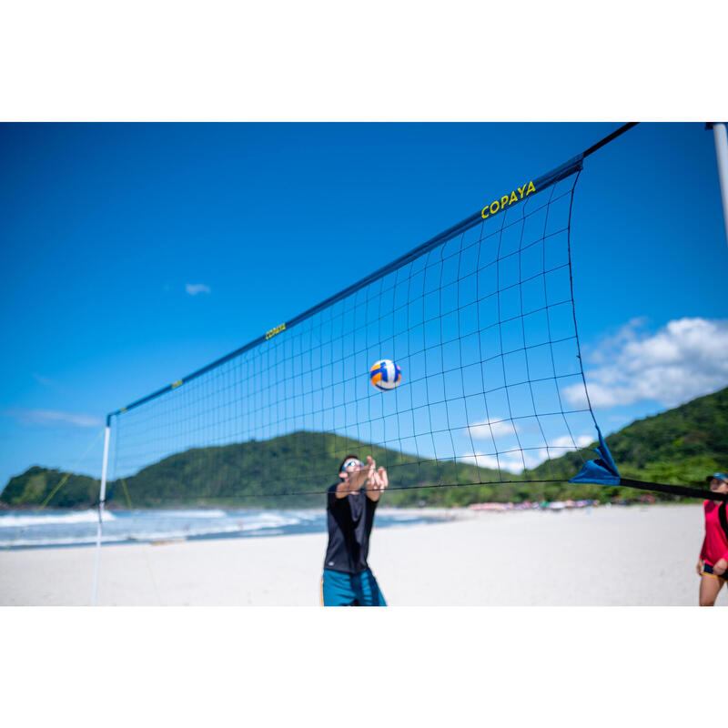 Set (Filet et poteaux) de beach volley loisir BV 500 (6m) bleu
