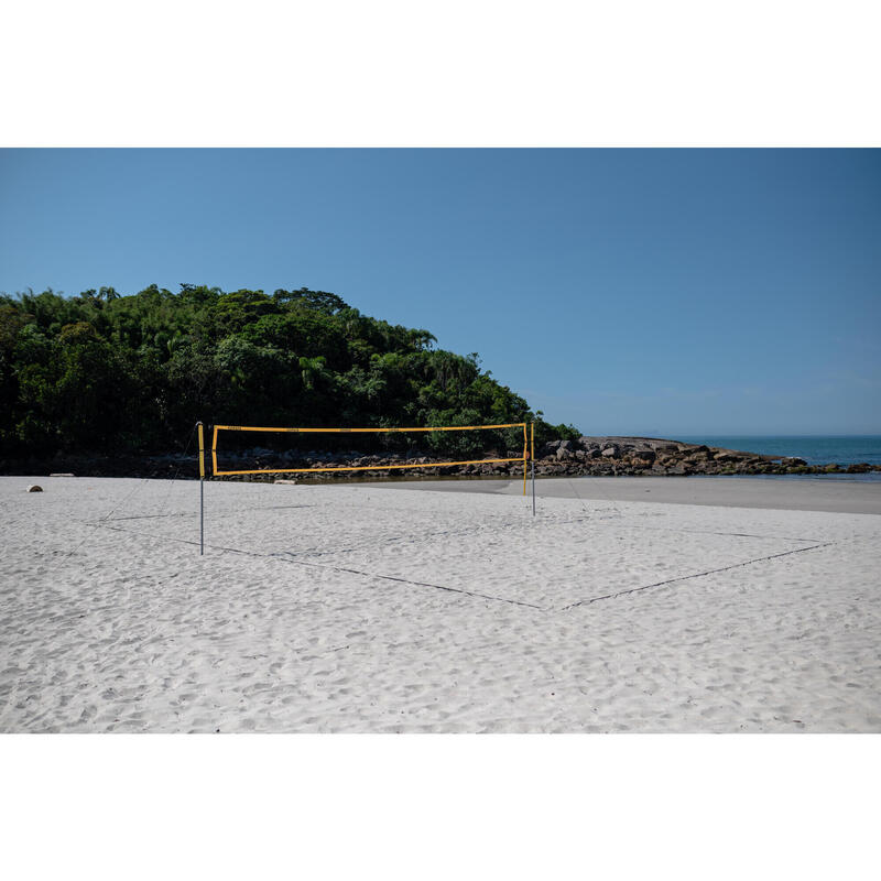 Beachvolleyballnetz Set- BV900 offizielle Maße gelb