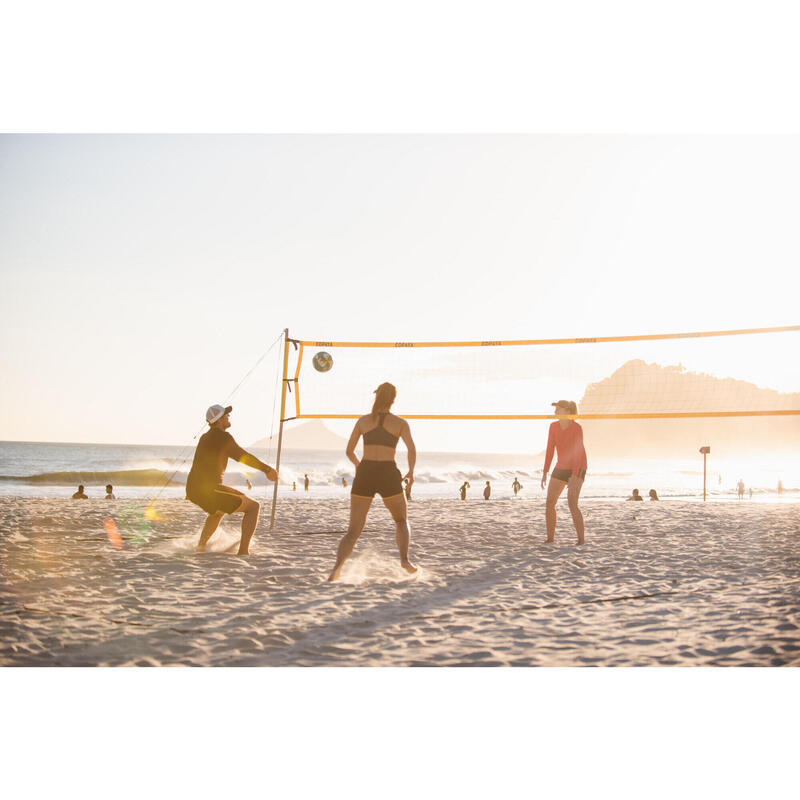 Beachvolleyballnetz Set- BV900 offizielle Maße gelb