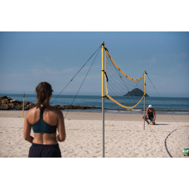 Beachvolleyballnetz Set- BV900 offizielle Maße gelb