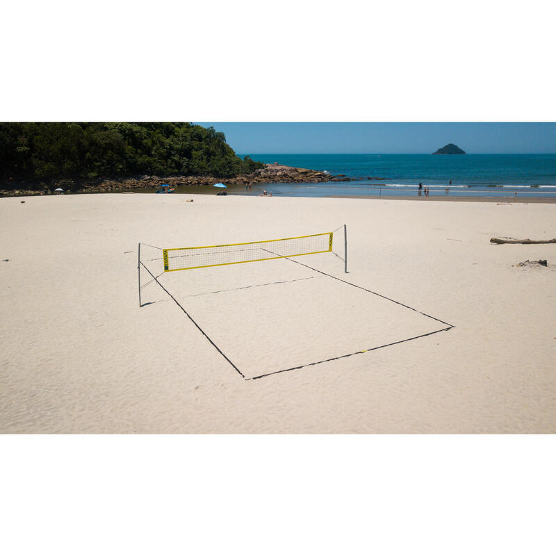 Beachvolleyballnetz 8,5 m × 1 m - BVN900 offizielle Maße gelb