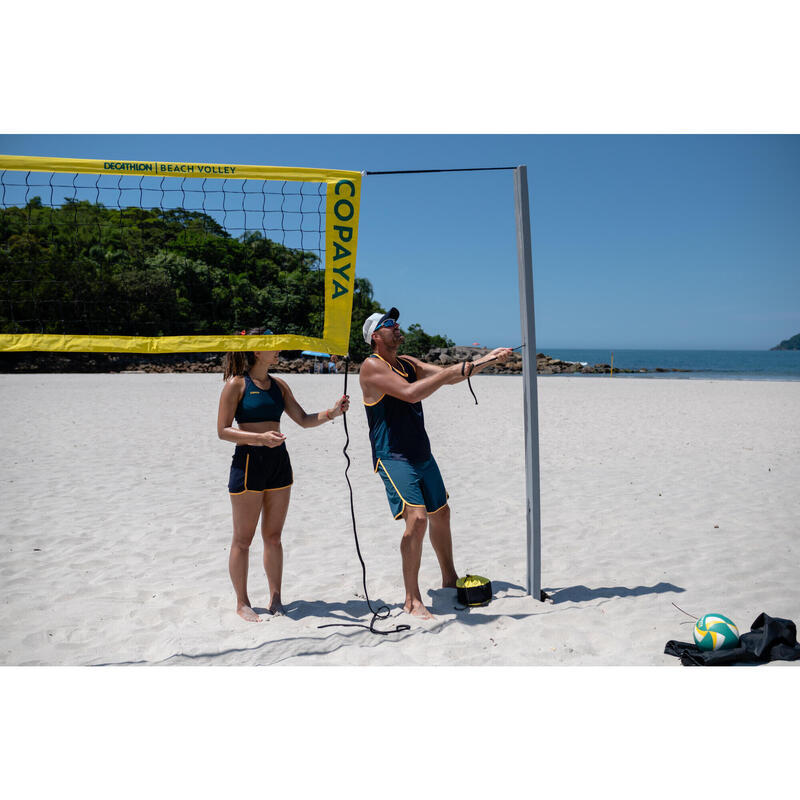 Beachvolleyballnetz BVN900 offizielle Maße gelb