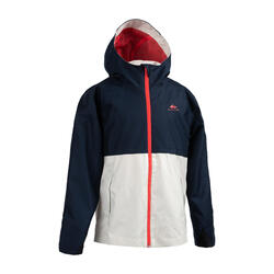 Kids’ Waterproof Hiking Jacket - MH500 Aged 7-15 - Navy Pink