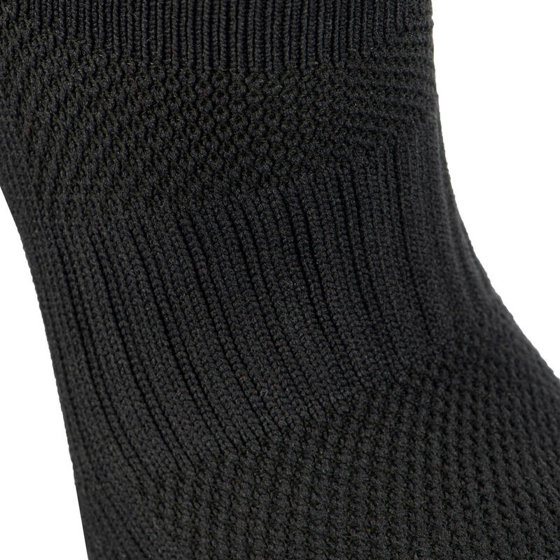 Chaussettes hautes de rugby Enfant - R500 noir gris