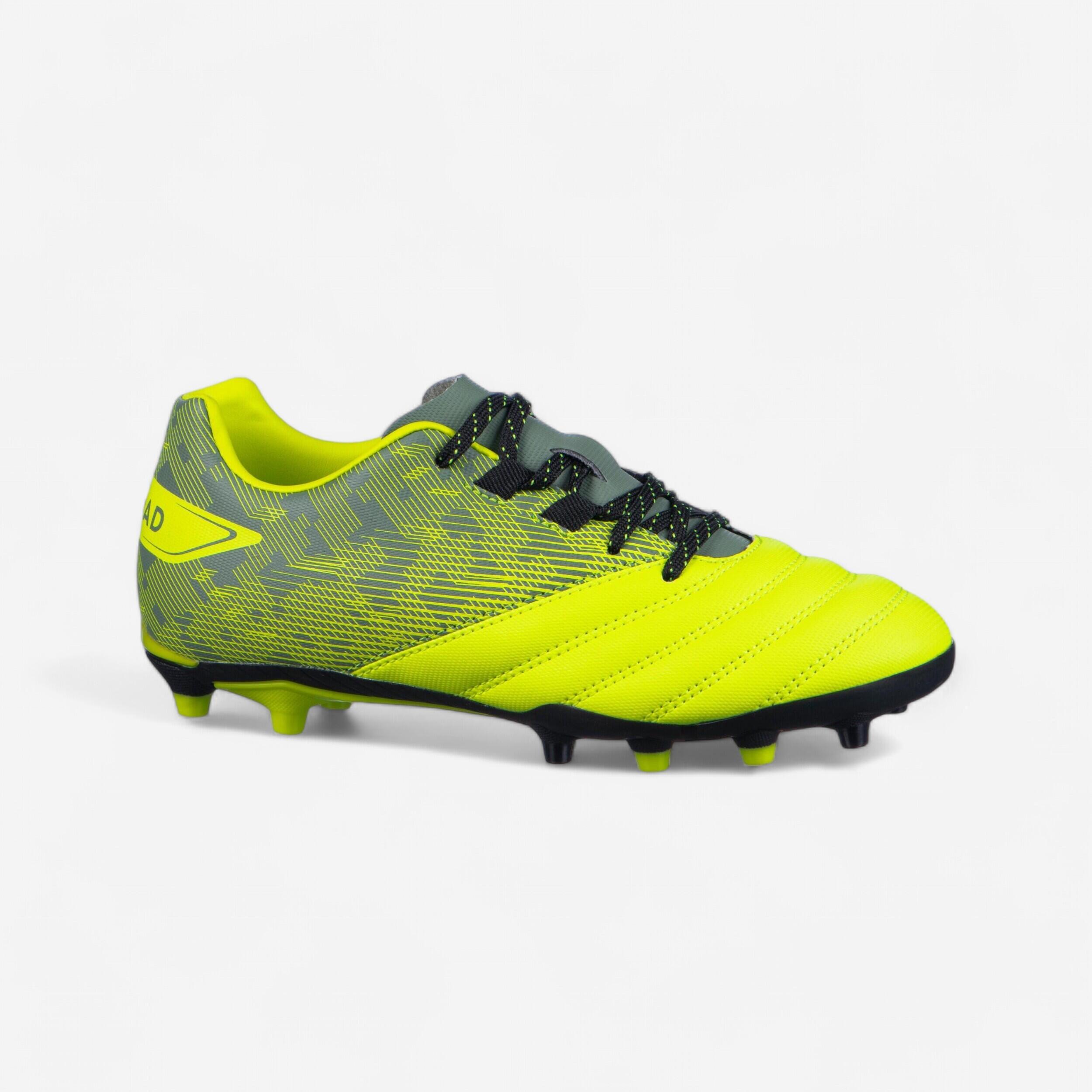 RUGBY SHOES MOULDED DRY TERRAIN R500 CHILDREN yellow