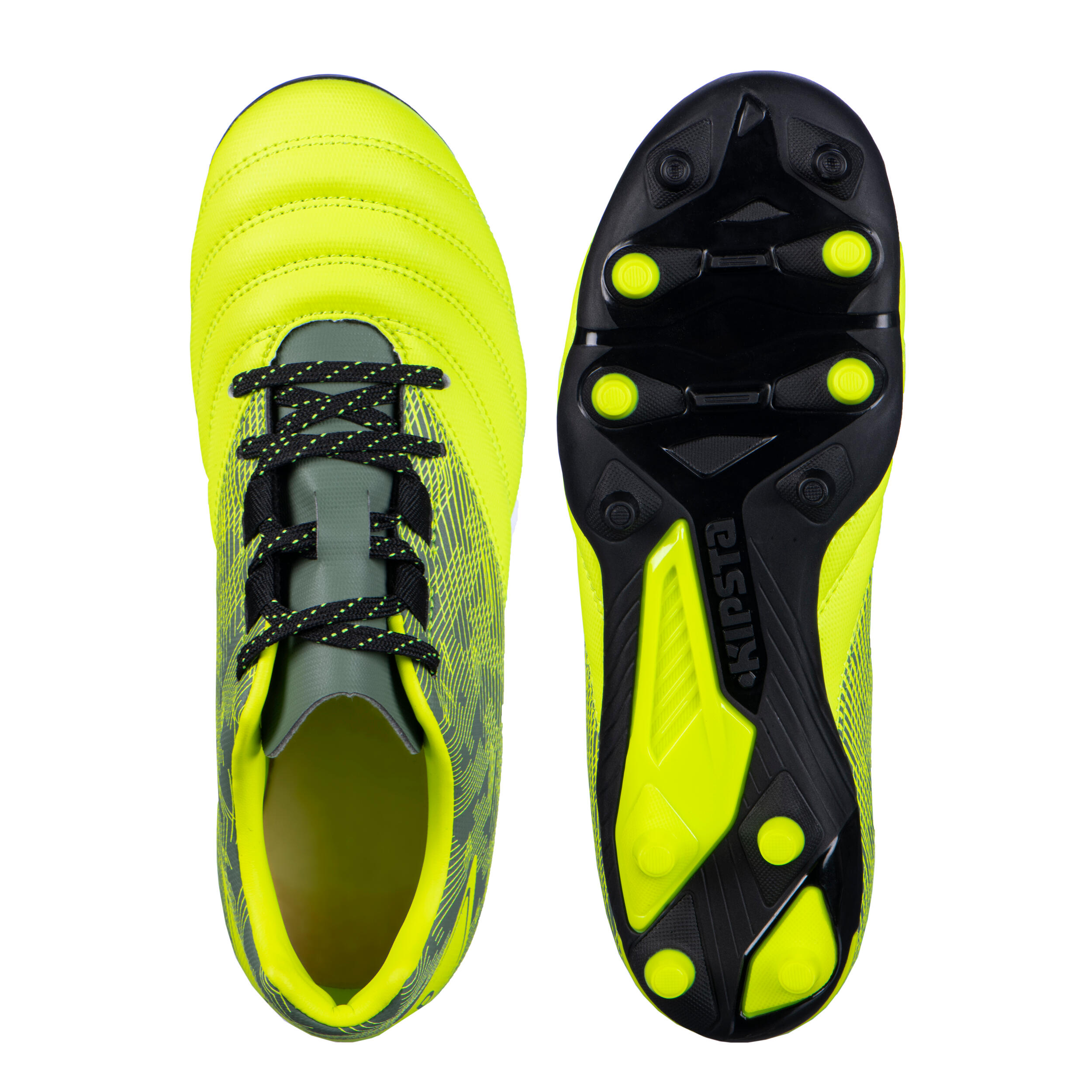 RUGBY SHOES MOULDED DRY TERRAIN R500 CHILDREN yellow