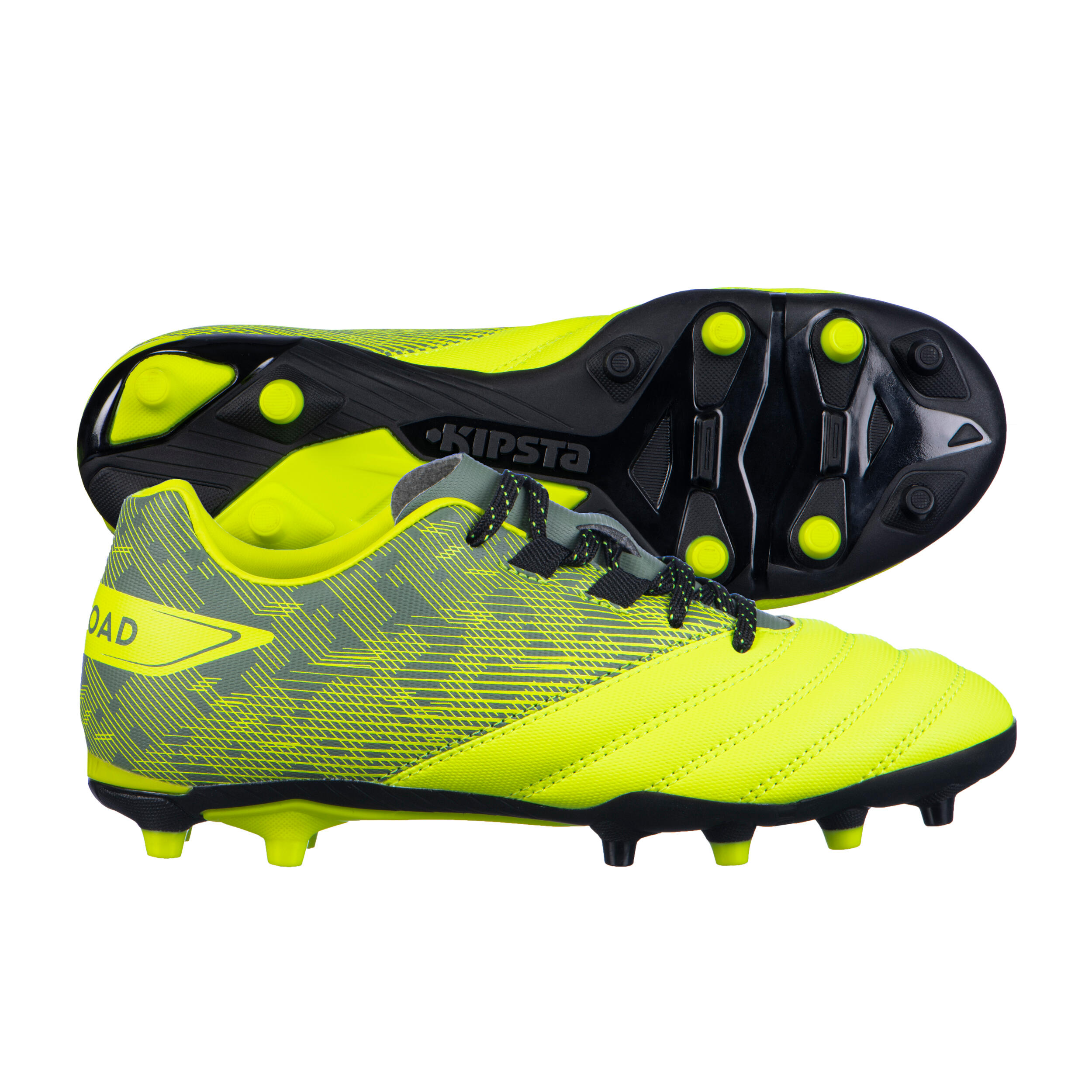 RUGBY SHOES MOULDED DRY TERRAIN R500 CHILDREN yellow