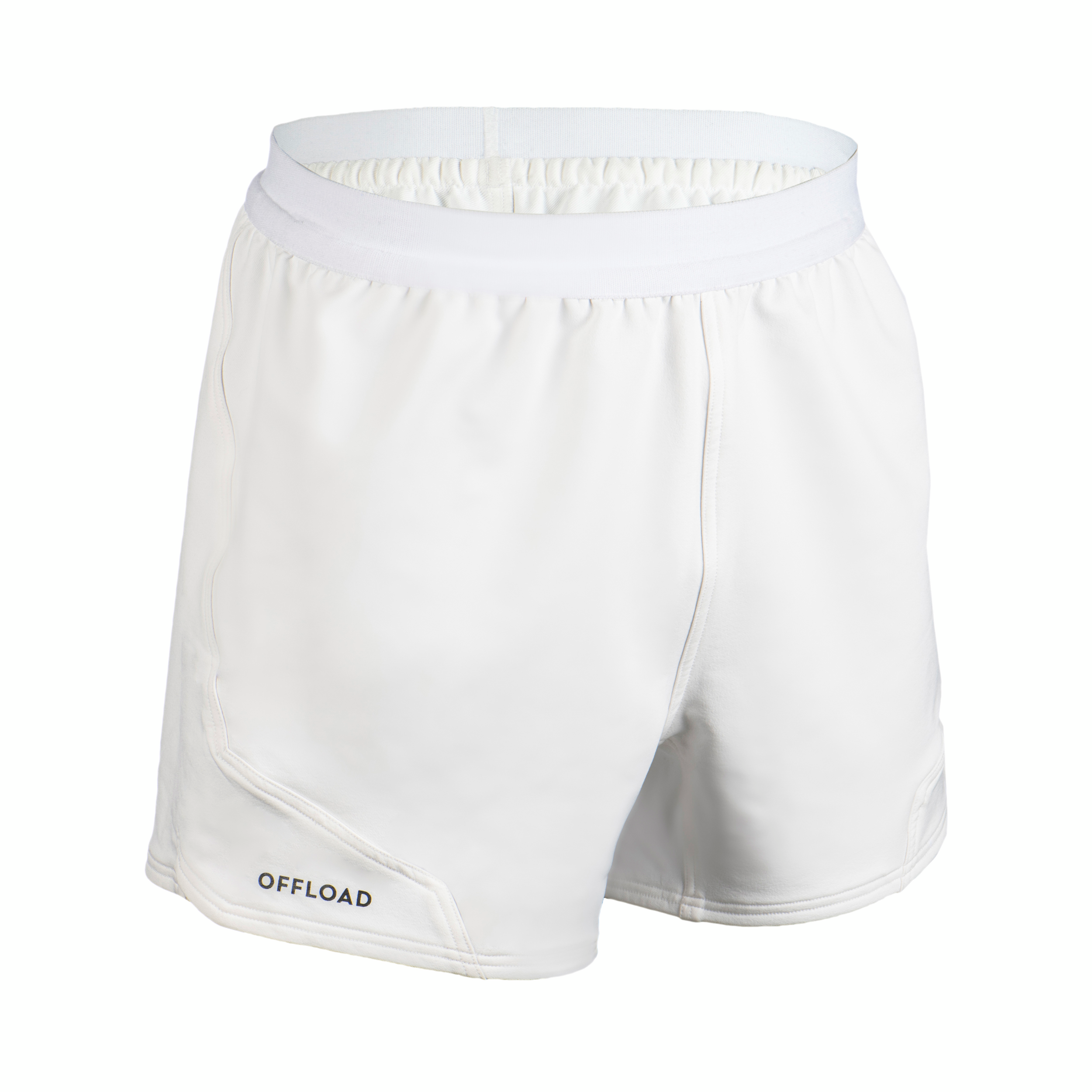 Short de rugby Homme R500 blanc pour les clubs et collectivit s