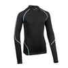 Kids' Long-Sleeved Rugby Base Layer Top R500 - Black/Grey