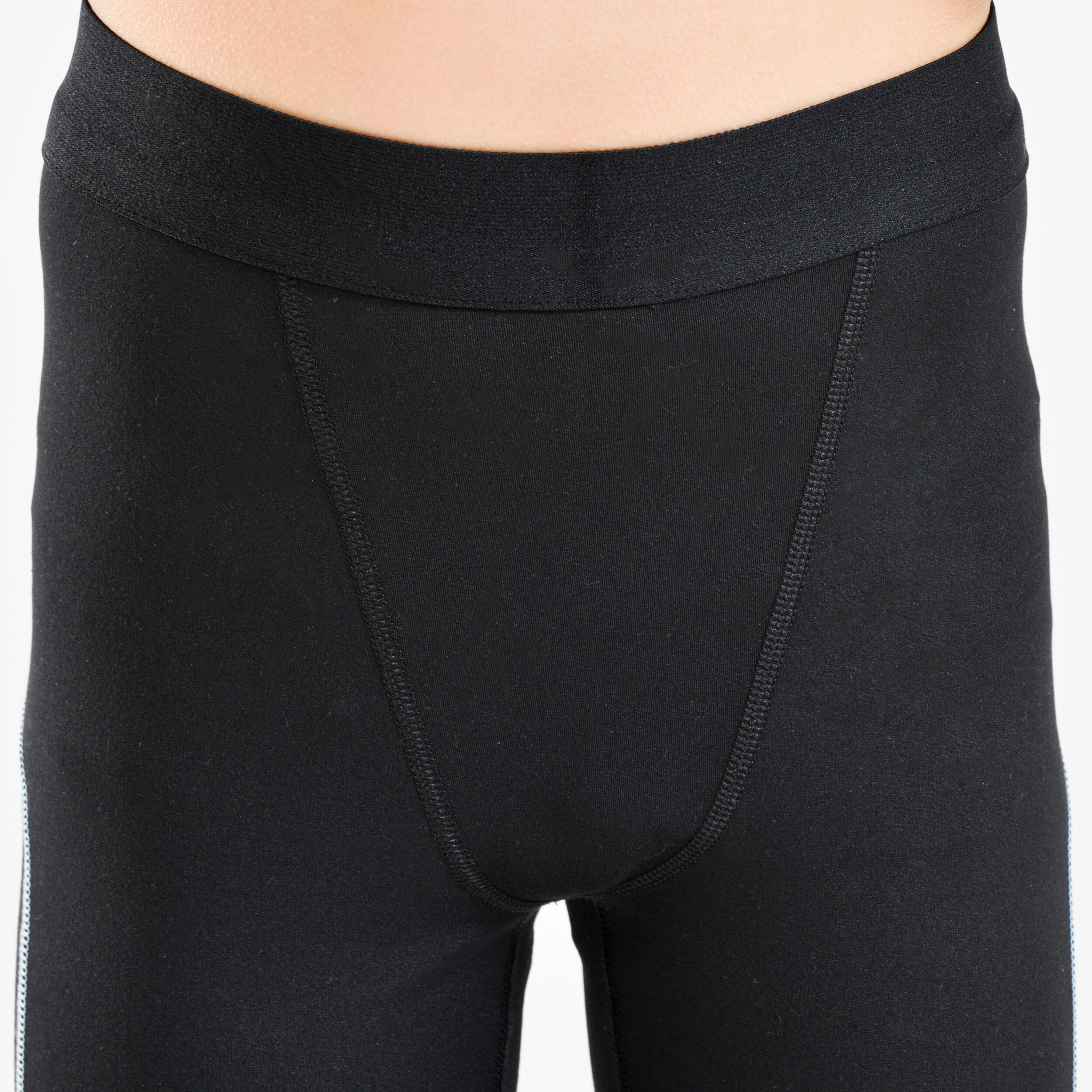 Children's rugby tights - R500 black grey