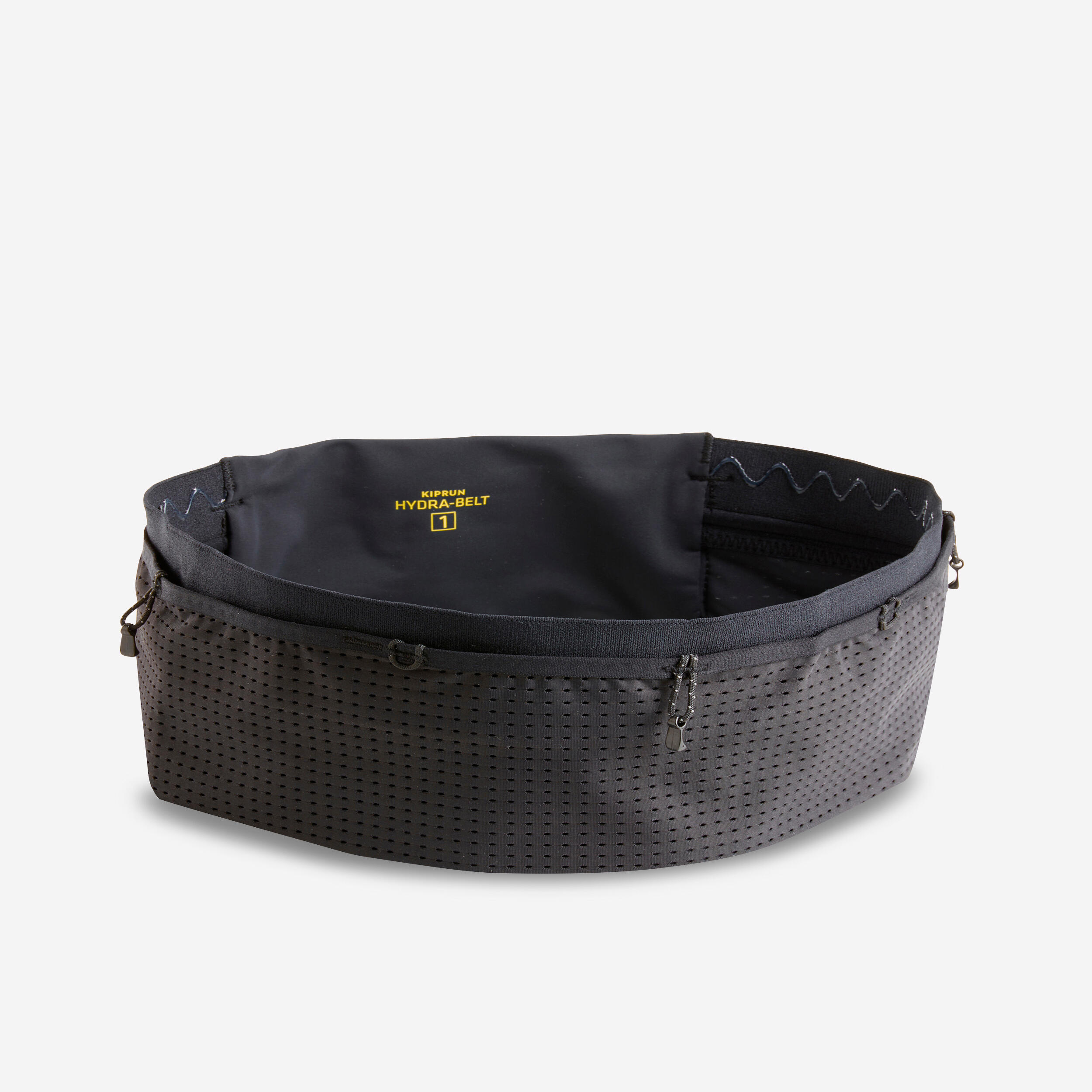 Cinto de hidratação porta-garrafas de corrida preto