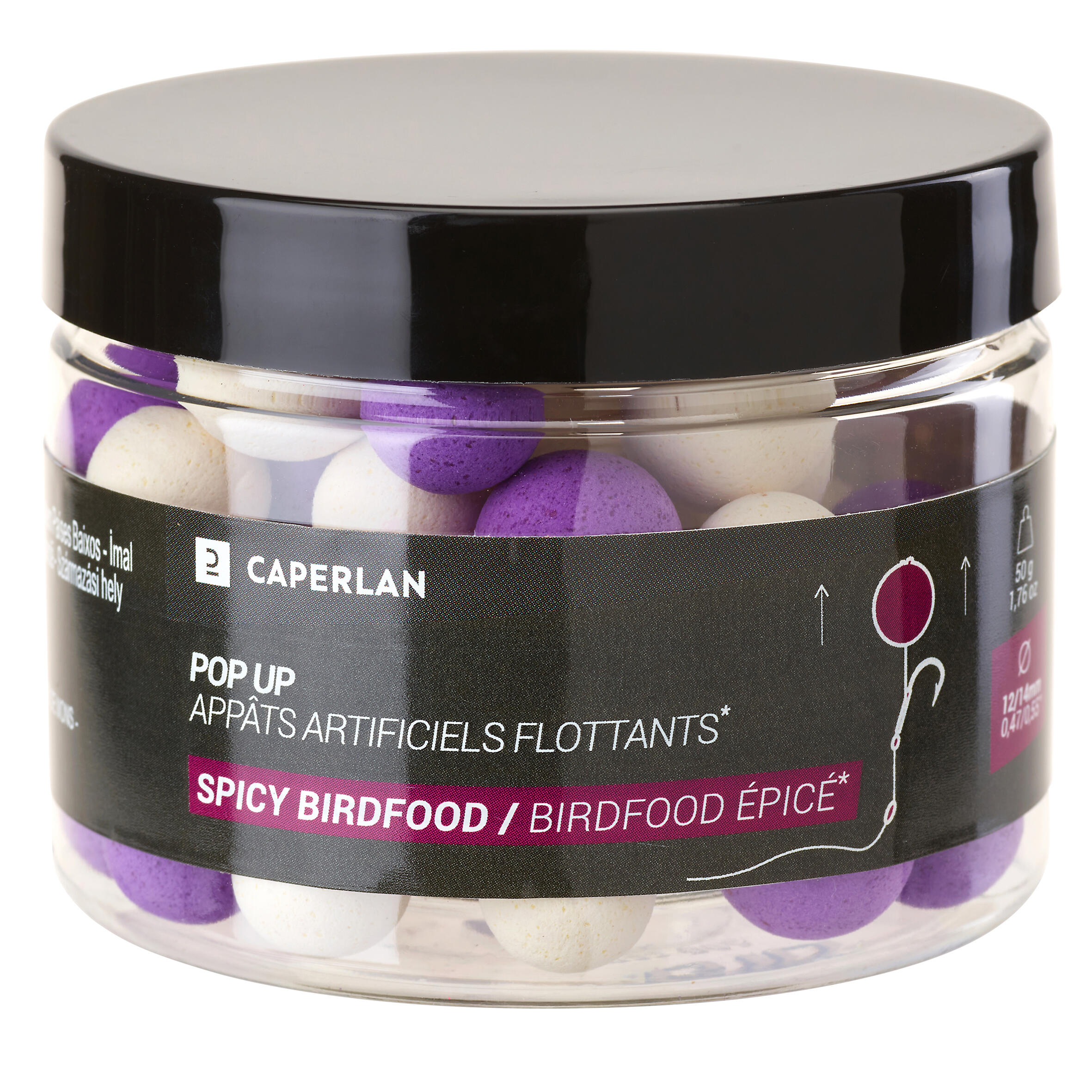 Boilies na kaprařinu Pop Up plovoucí 12–14 mm Spicy Birdfood 3/7