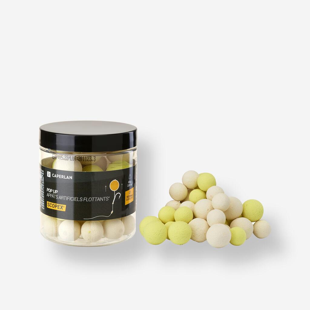 Plovni boiliji za krapolov z okusom scopex POP-UP (od 16 mm do 20 mm)