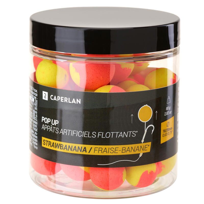 Drijvende boilies pop-ups voor karpervissen 16-20 mm strawbanana