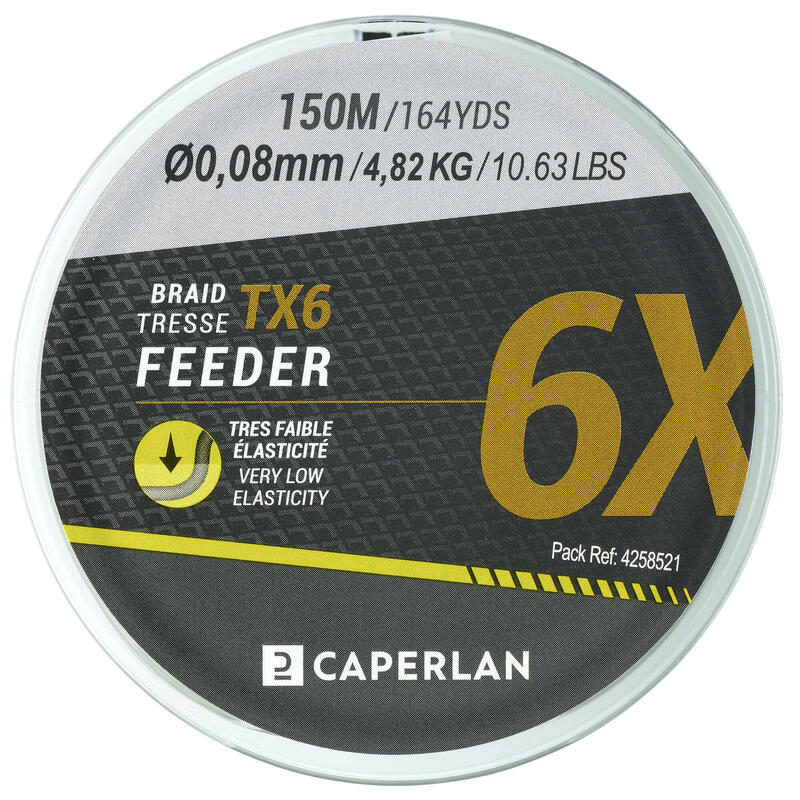 Plecionka CAPERLAN Braid TX6/TX8 150 m Feeeder Tonąca