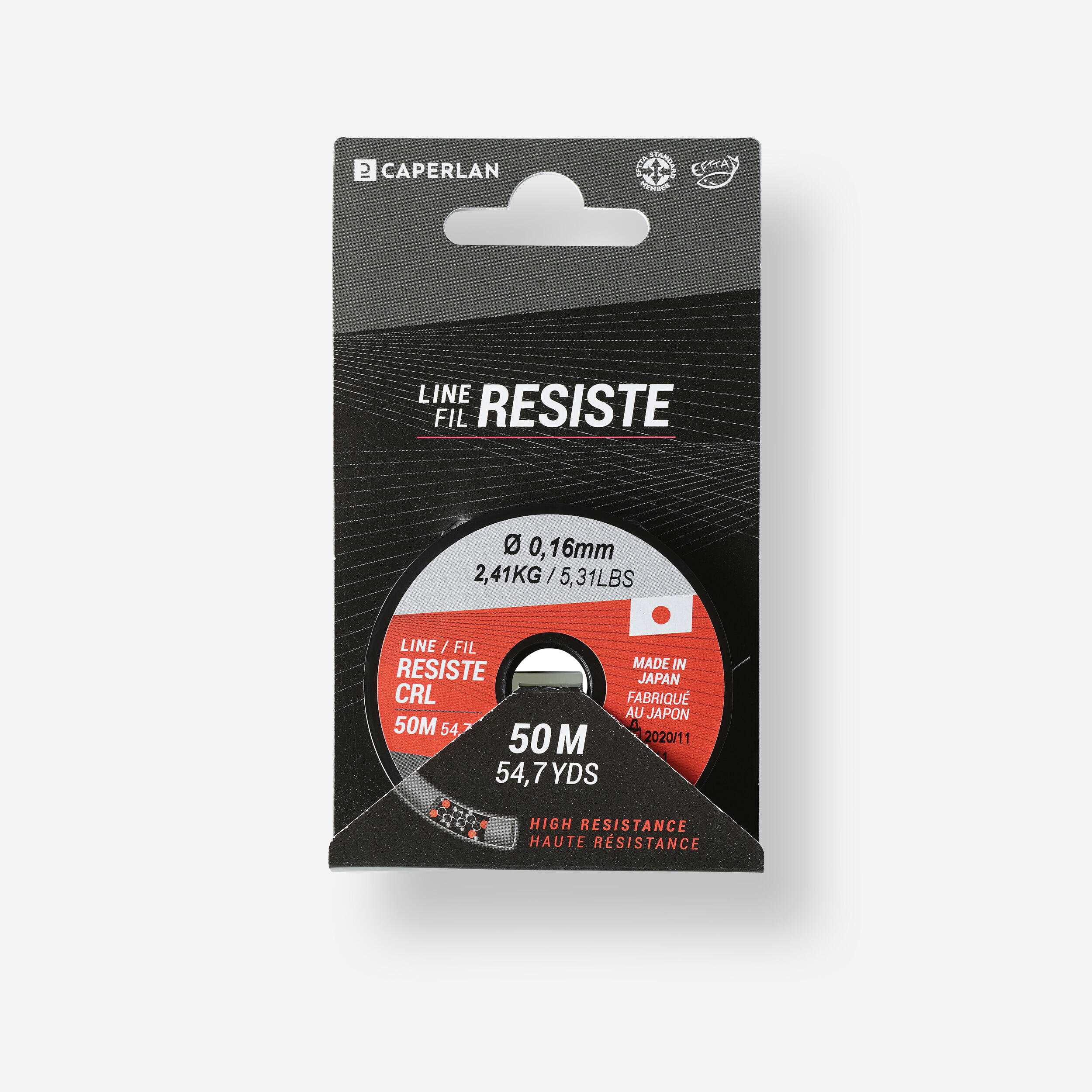 CAPERLAN Vlasec Line Resist CRL 50 m/0,16 mm 16_SLASH_100