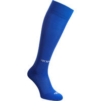 Chaussette de football adulte F100 bleue