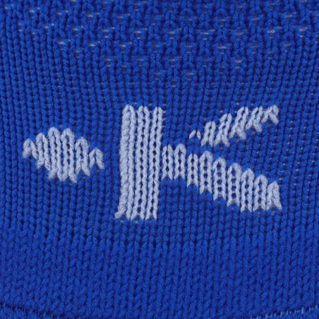 Chaussette de football adulte F100 bleue