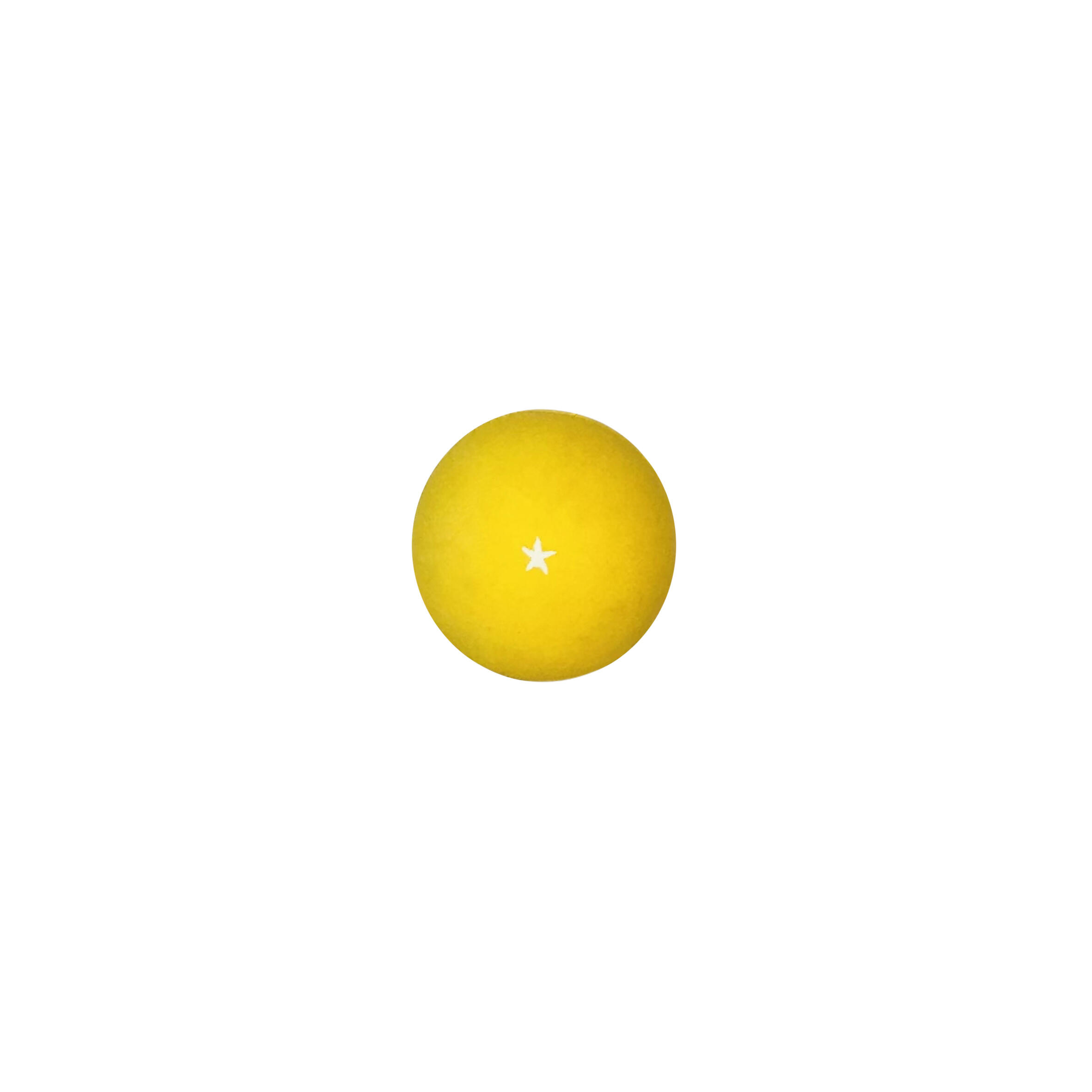 ARAMBILLET Pelota Paleta Goma Maciza Amarilla estrella blanca (bola)