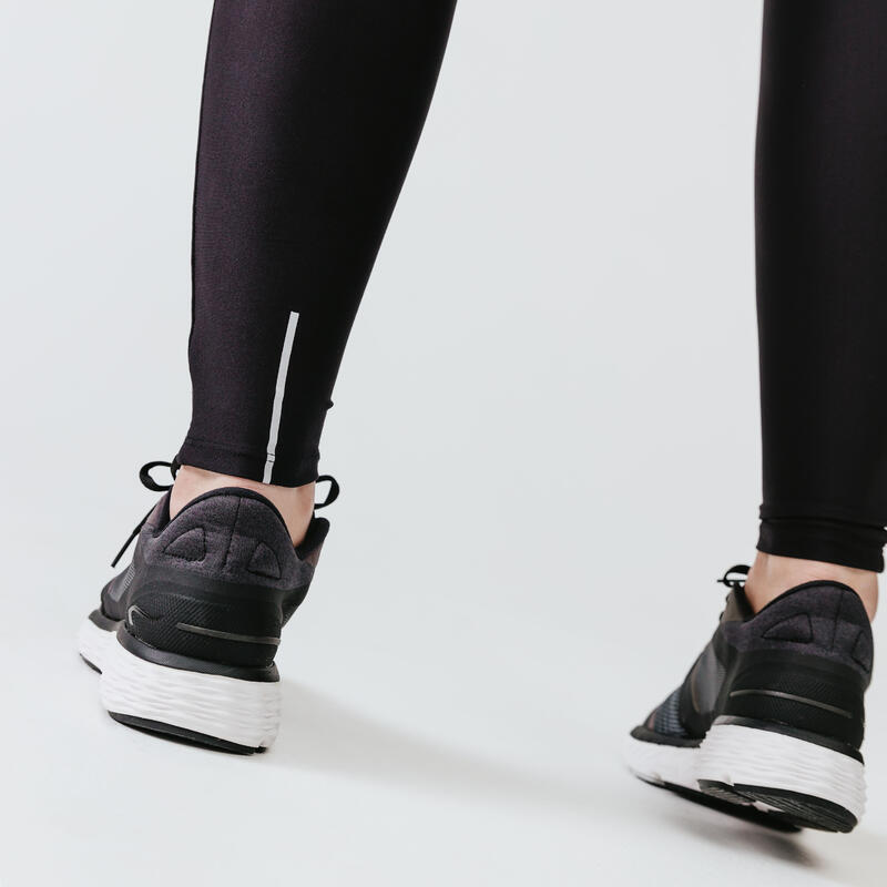 Тайтсы для бега женские черные RUN DRY - Decathlon
