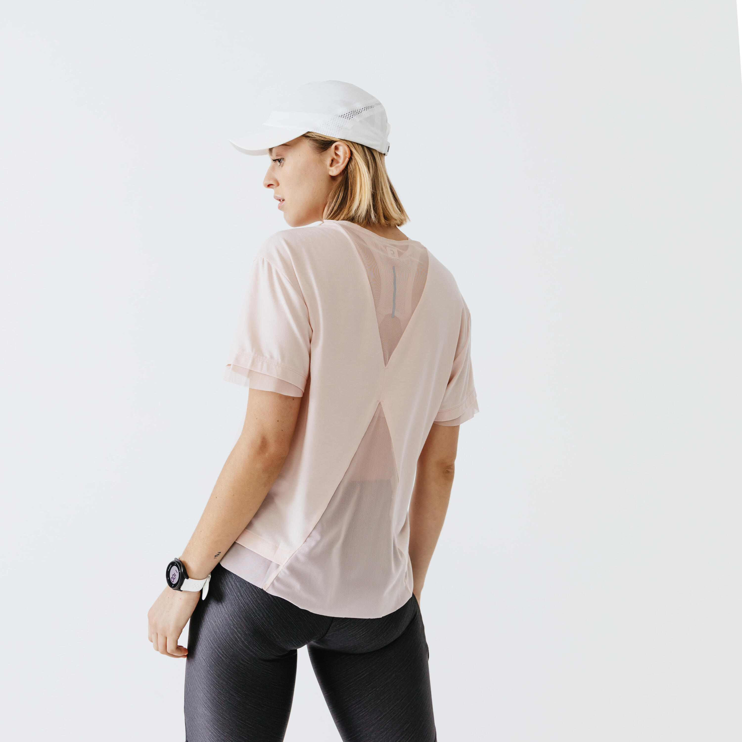 Feel Women's Running Breathable Short-Sleeved T-shirt - pink 17/56