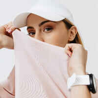 Gorra de running Hombre Mujer - KIPRUN Ajustable blanco 