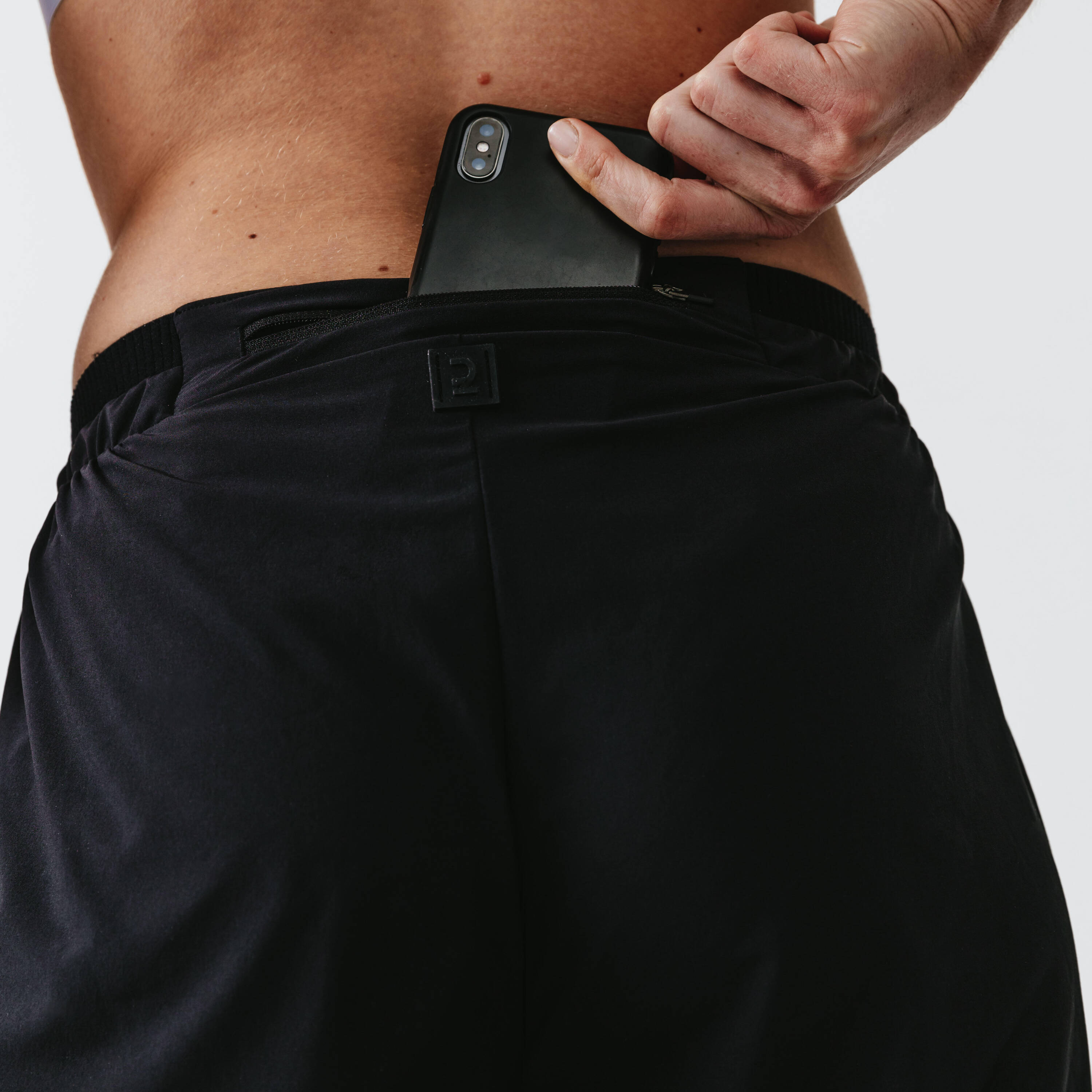 Women Running Trackpants, Lightweight and Quick Dry - Black -  4