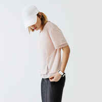 Gorra de running Hombre Mujer - KIPRUN Ajustable blanco 