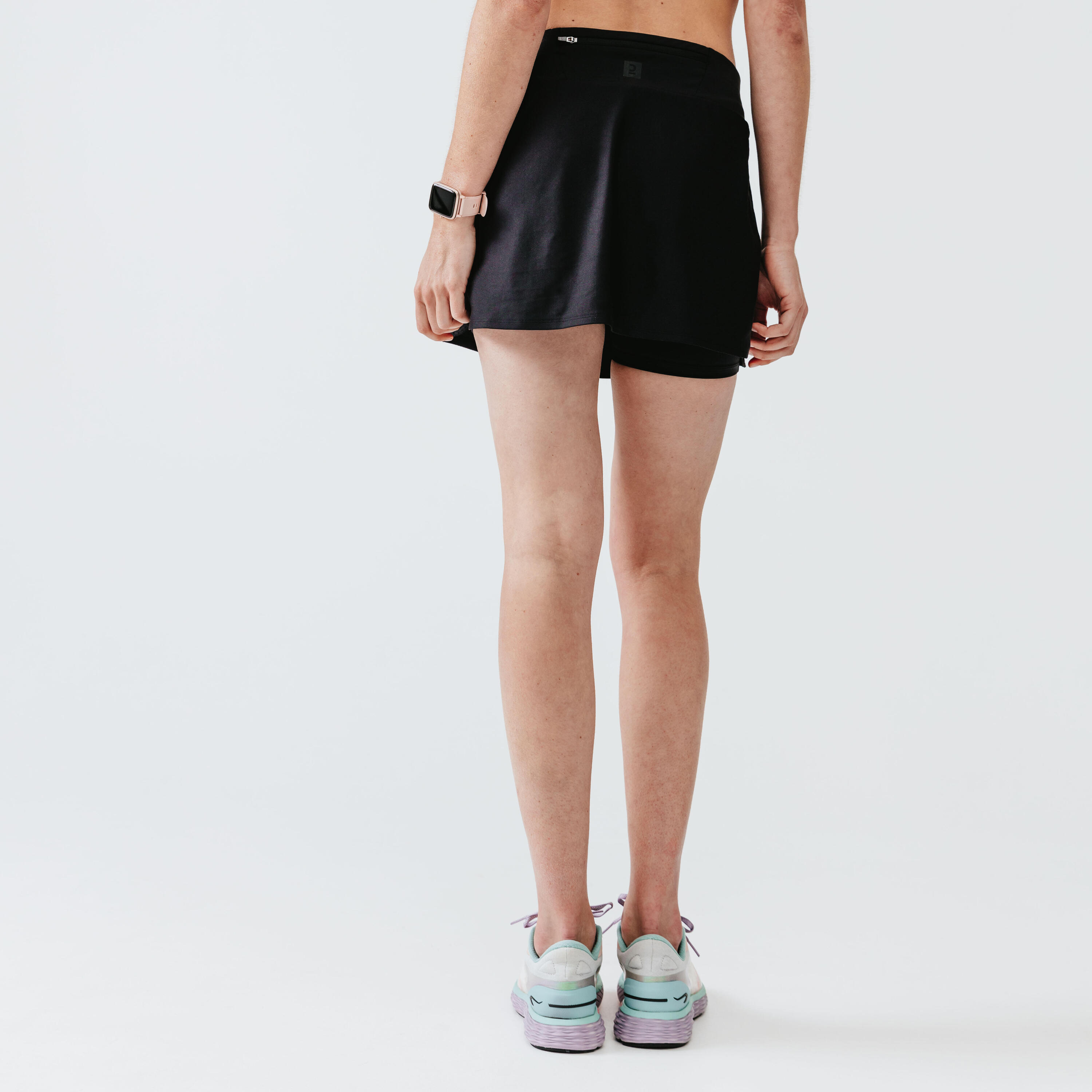 Women's 2-in-1 running skirt Dry - black 5/7