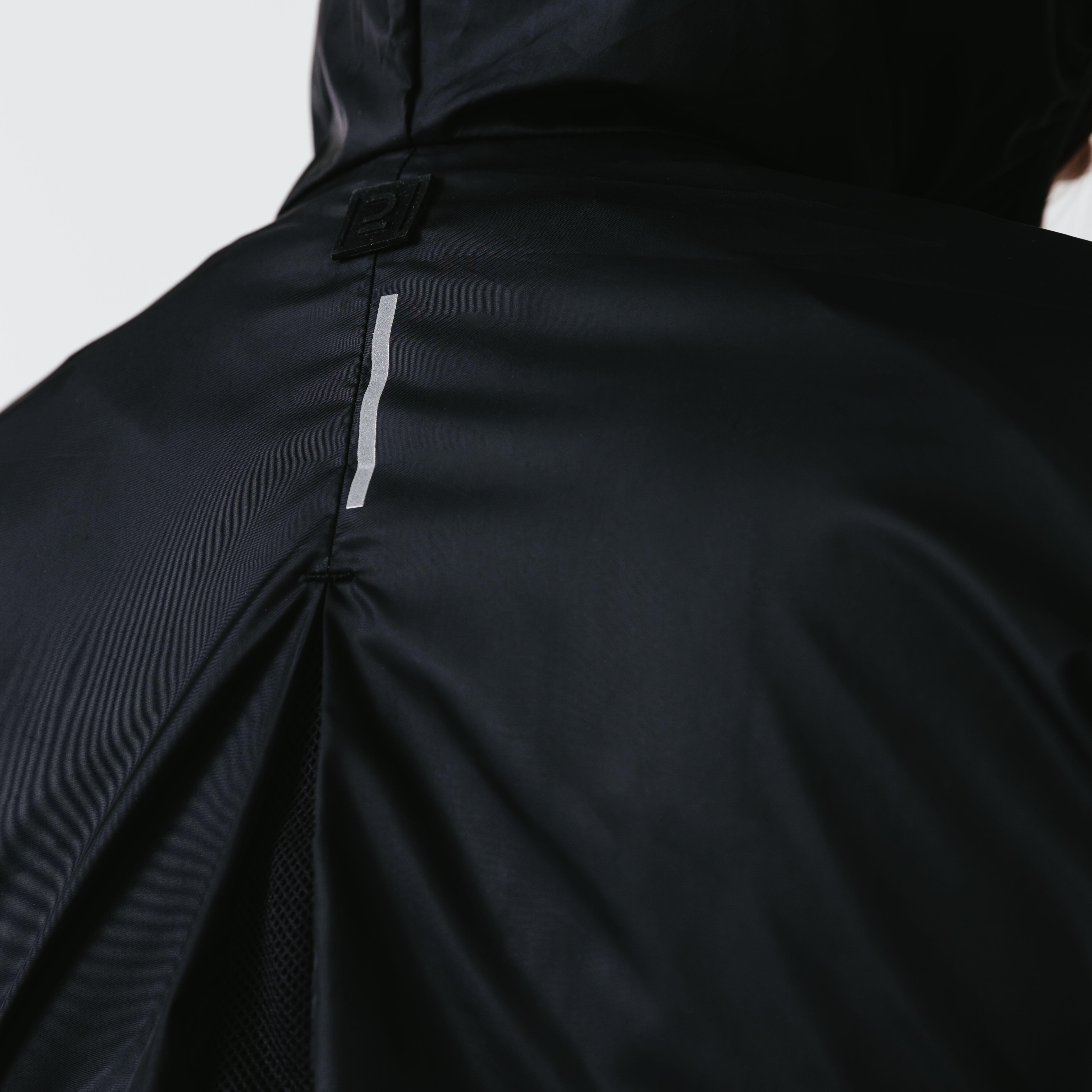 Women's Windbreaker Running Jacket - Run Wind Black - KALENJI