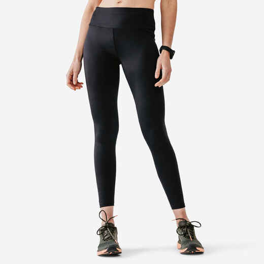 
      Women's Kiprun RUN 100 warm running leggings - black
  