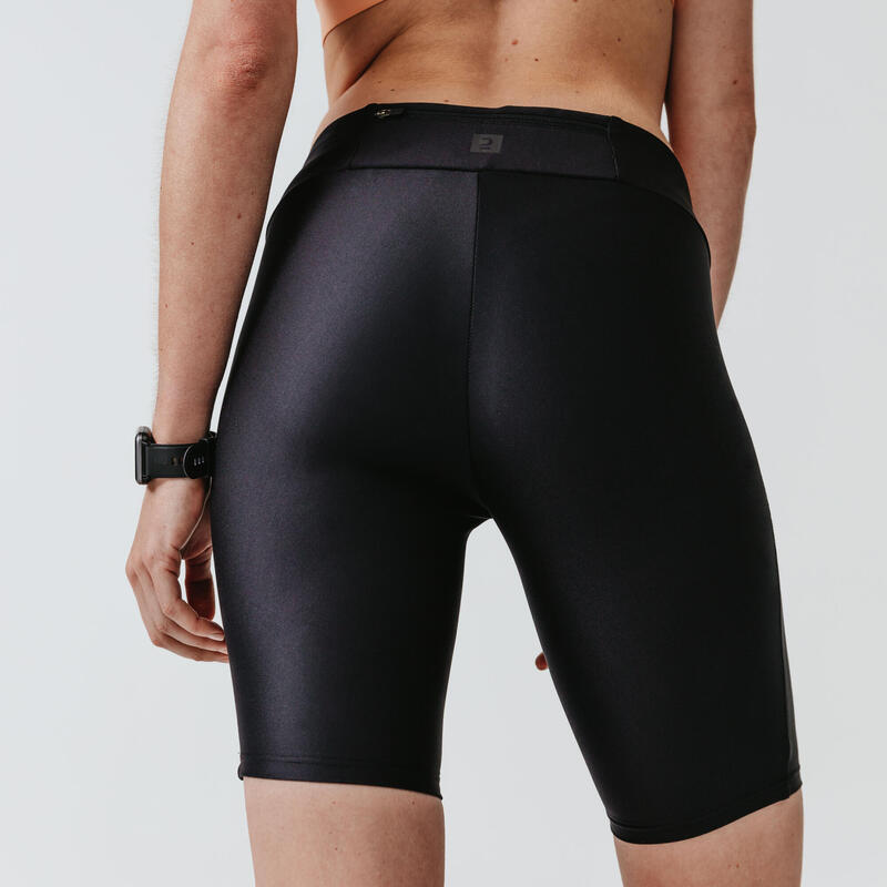 Laufshorts kurz Radlerhose Damen - Run 100 schwarz