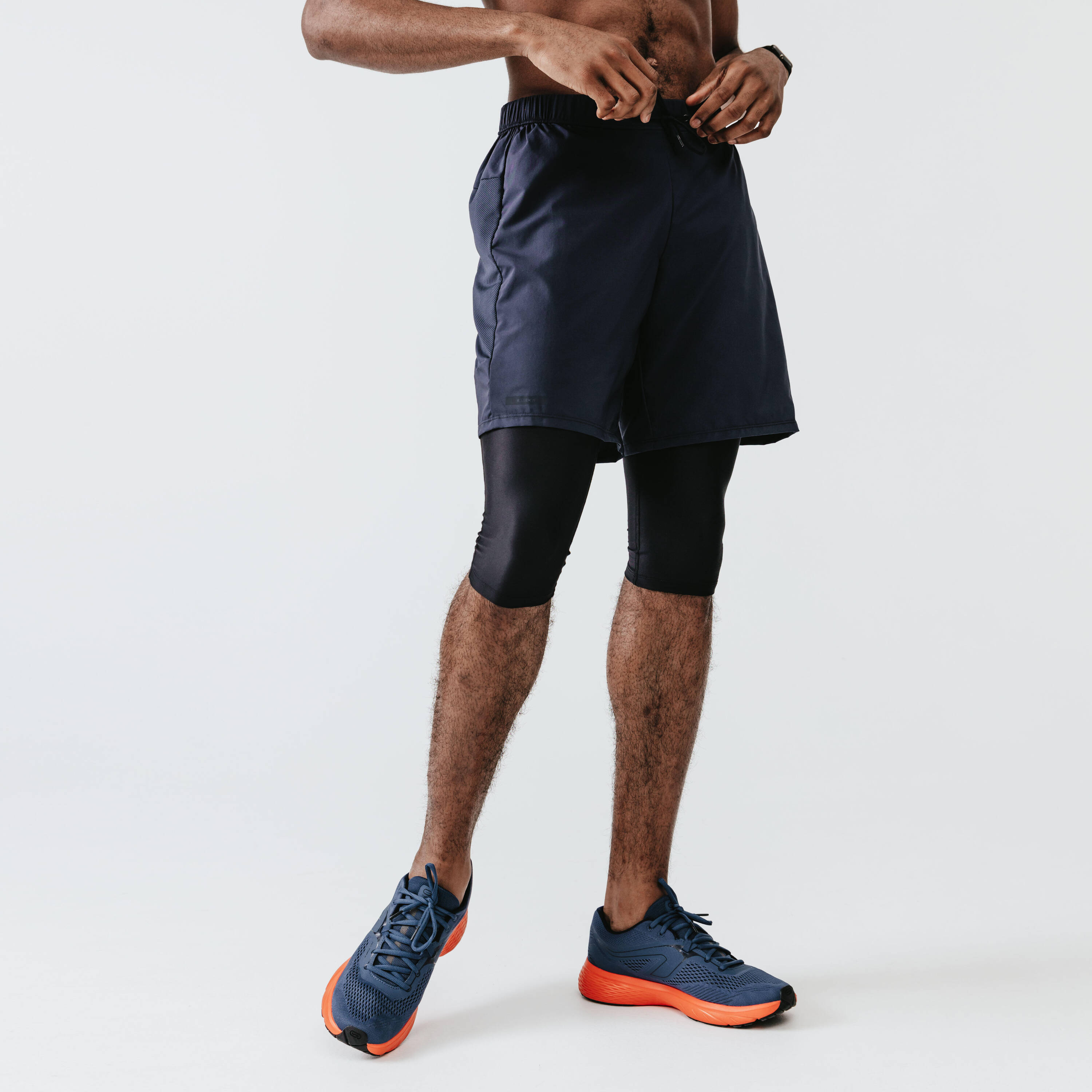 Men's Running Tights ¾ Dry - Black -  4