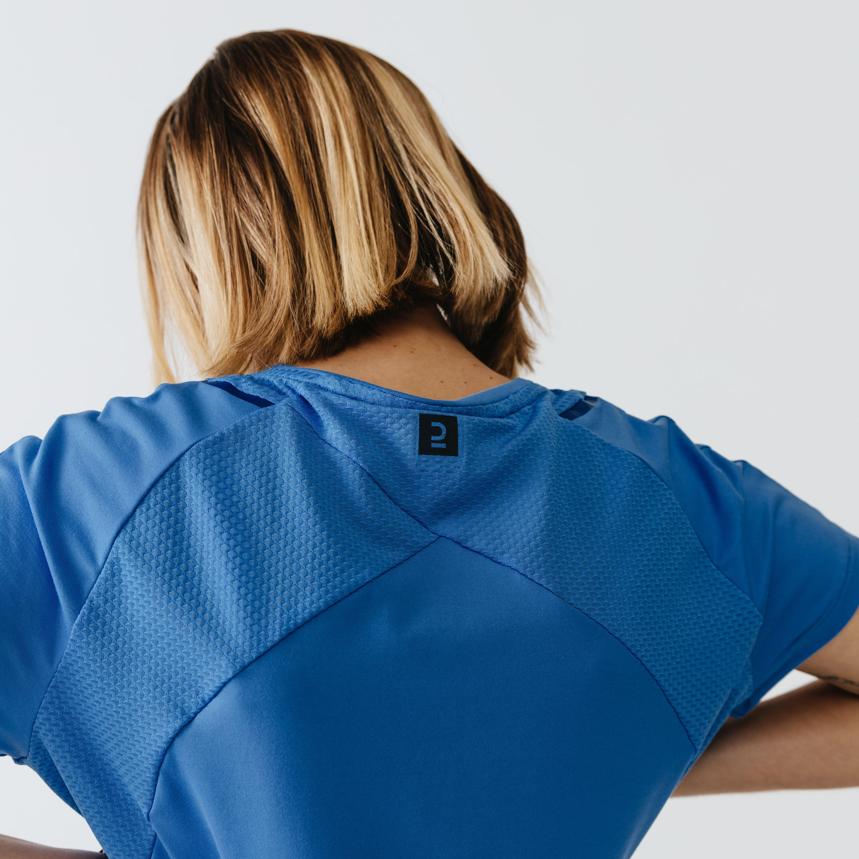 RUN DRY + WOMEN'S RUNNING T-SHIRT - BLUE 2/14