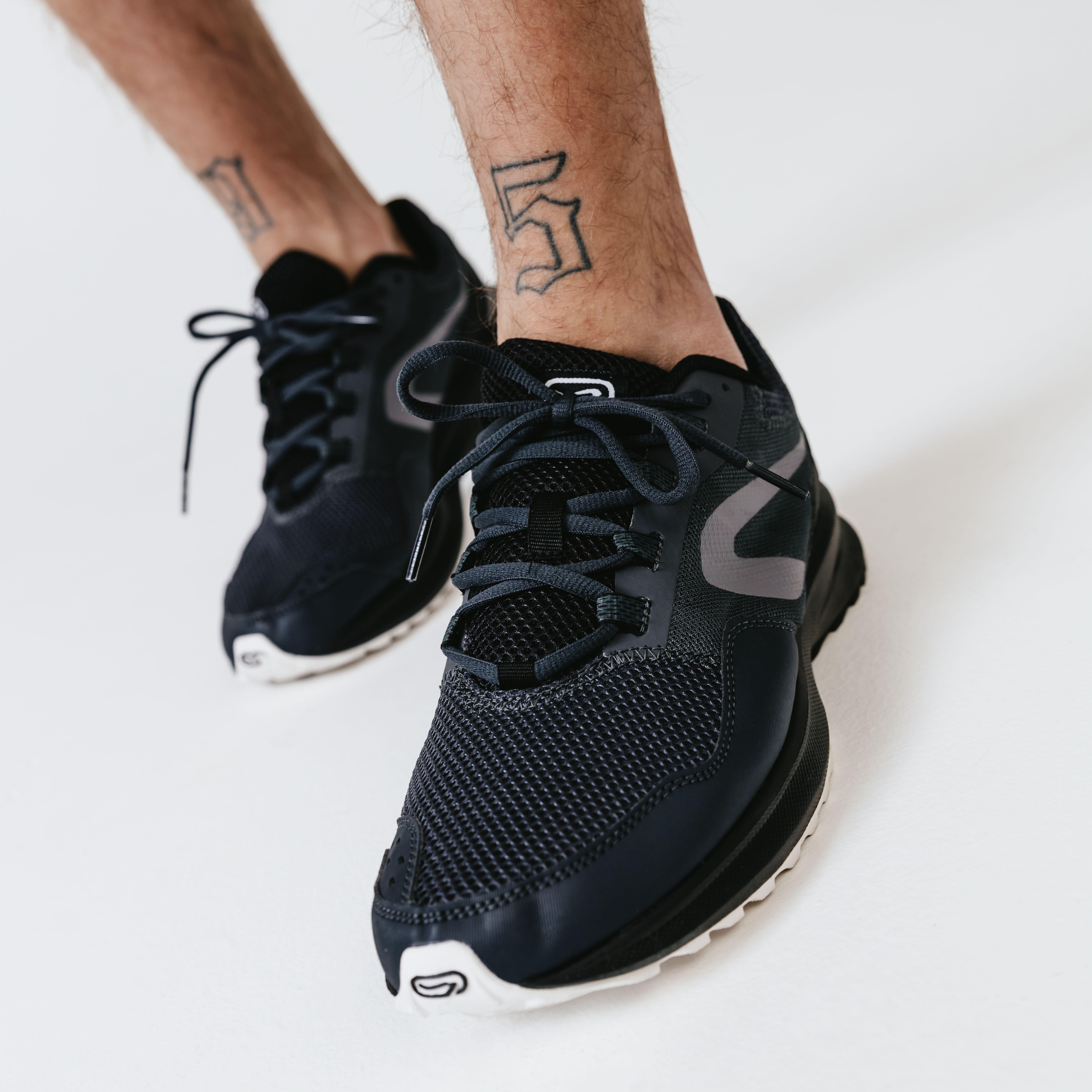 Men's Running Shoes - Run Active Black/Grey