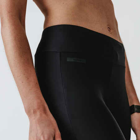 Women's short running leggings Dry - black