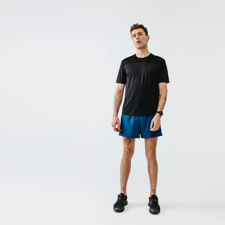 Men's Running Breathable and Ventilated T-Shirt Dry+ Breath - black
