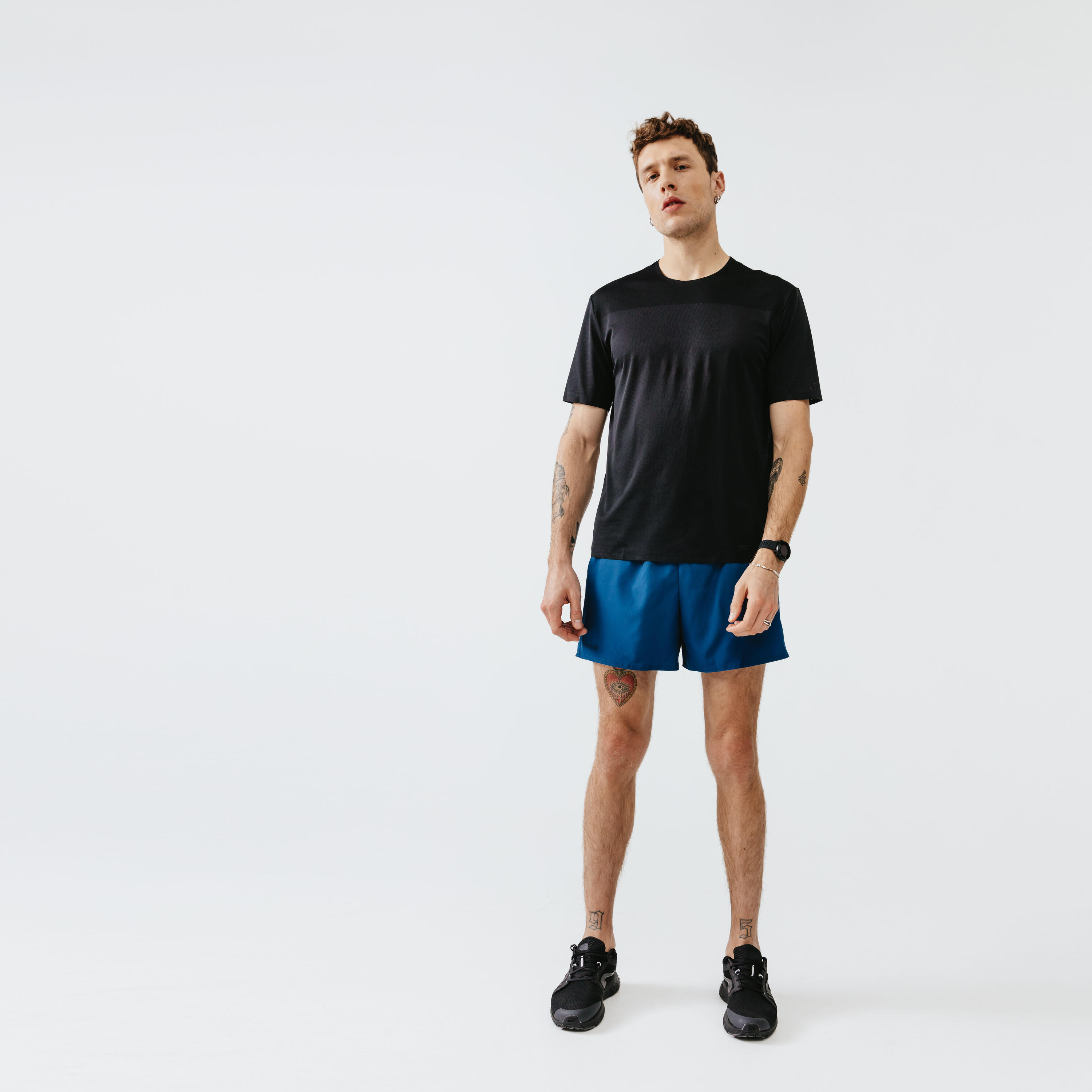 Maglia running uomo DRY+ BREATH nera 4/10