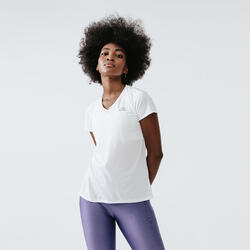 Camiseta running run dry mujer blanco