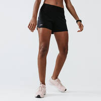 Women's long-sleeved running T-shirt Sun Protect - black - Decathlon