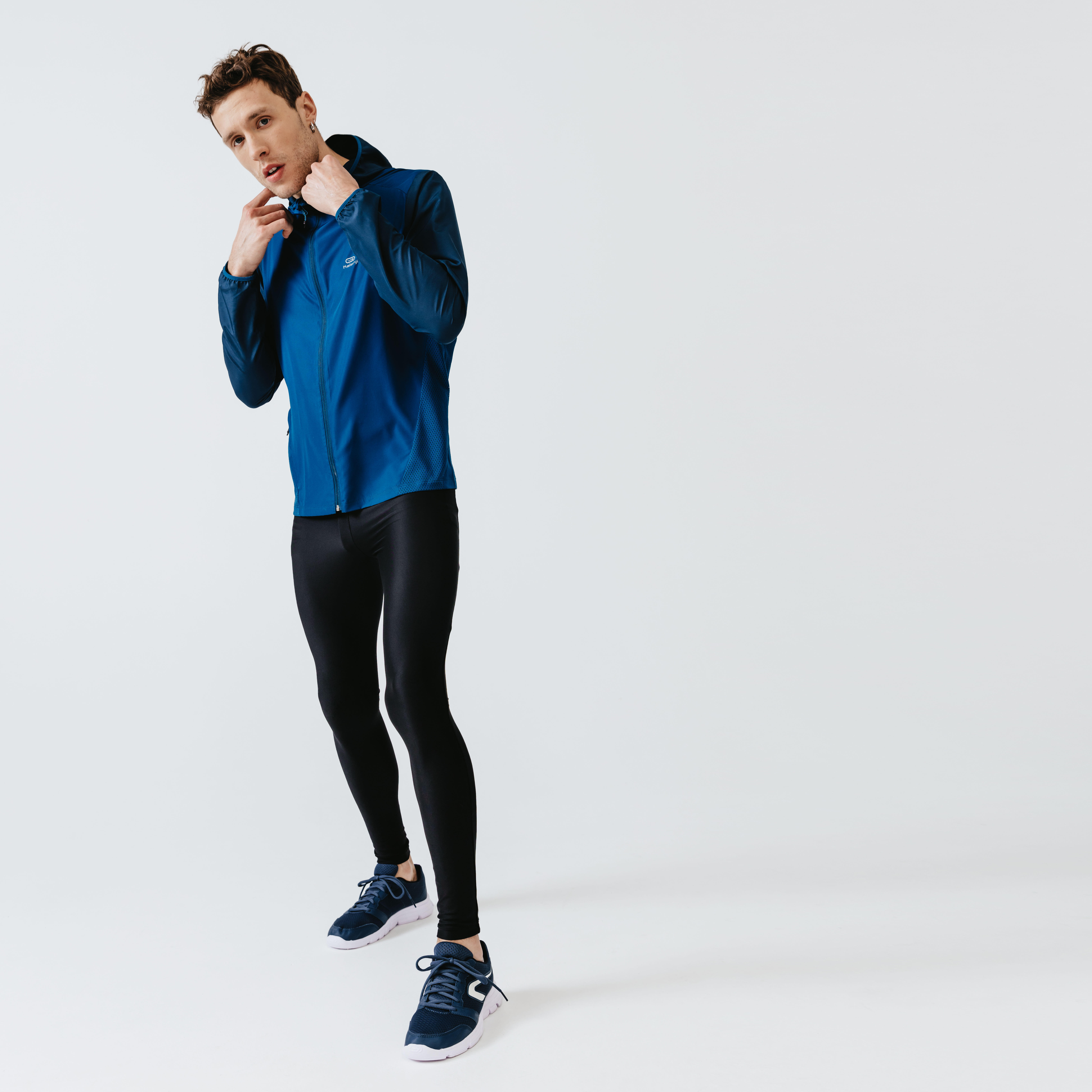 VESTE COUPE VENT RUNNING RUN WIND BLEU DE PRUSSE HOMME Decathlon