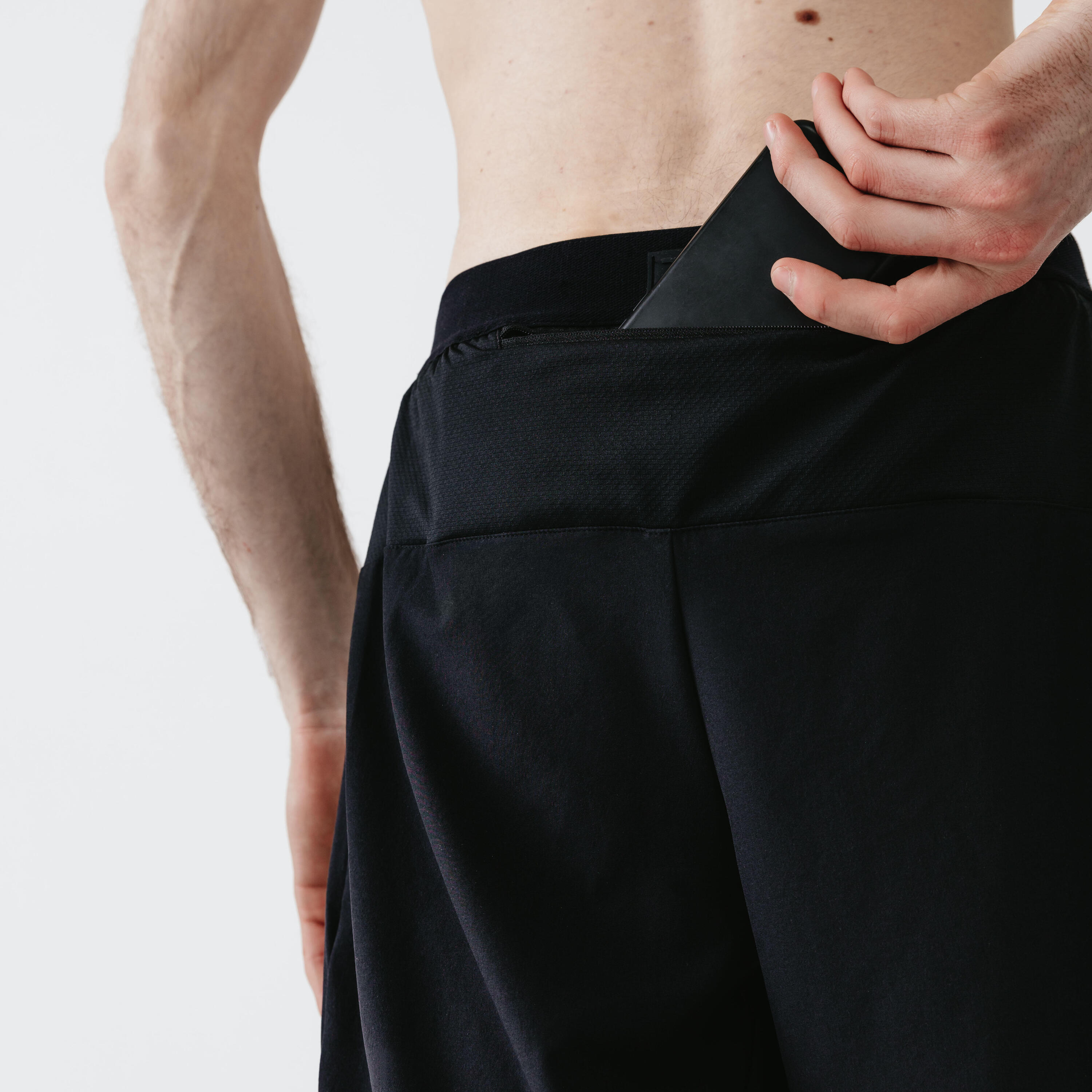 Men's Running Breathable Trousers Dry - black 6/8