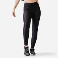 Women's running leggings with body-sculpting (XS to 5XL - large size) -  brown