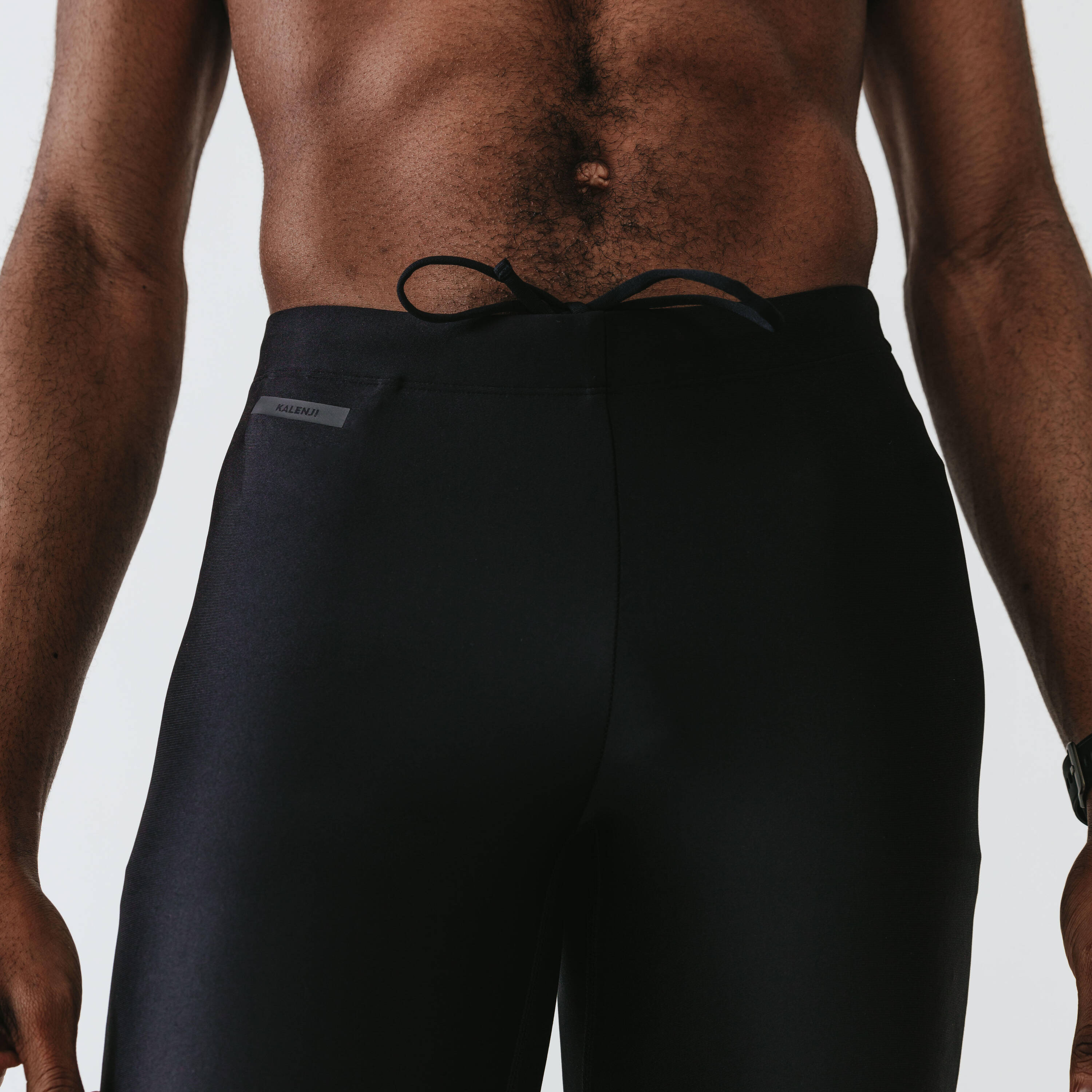 Men's Running Tights ¾ Dry - Black -  5