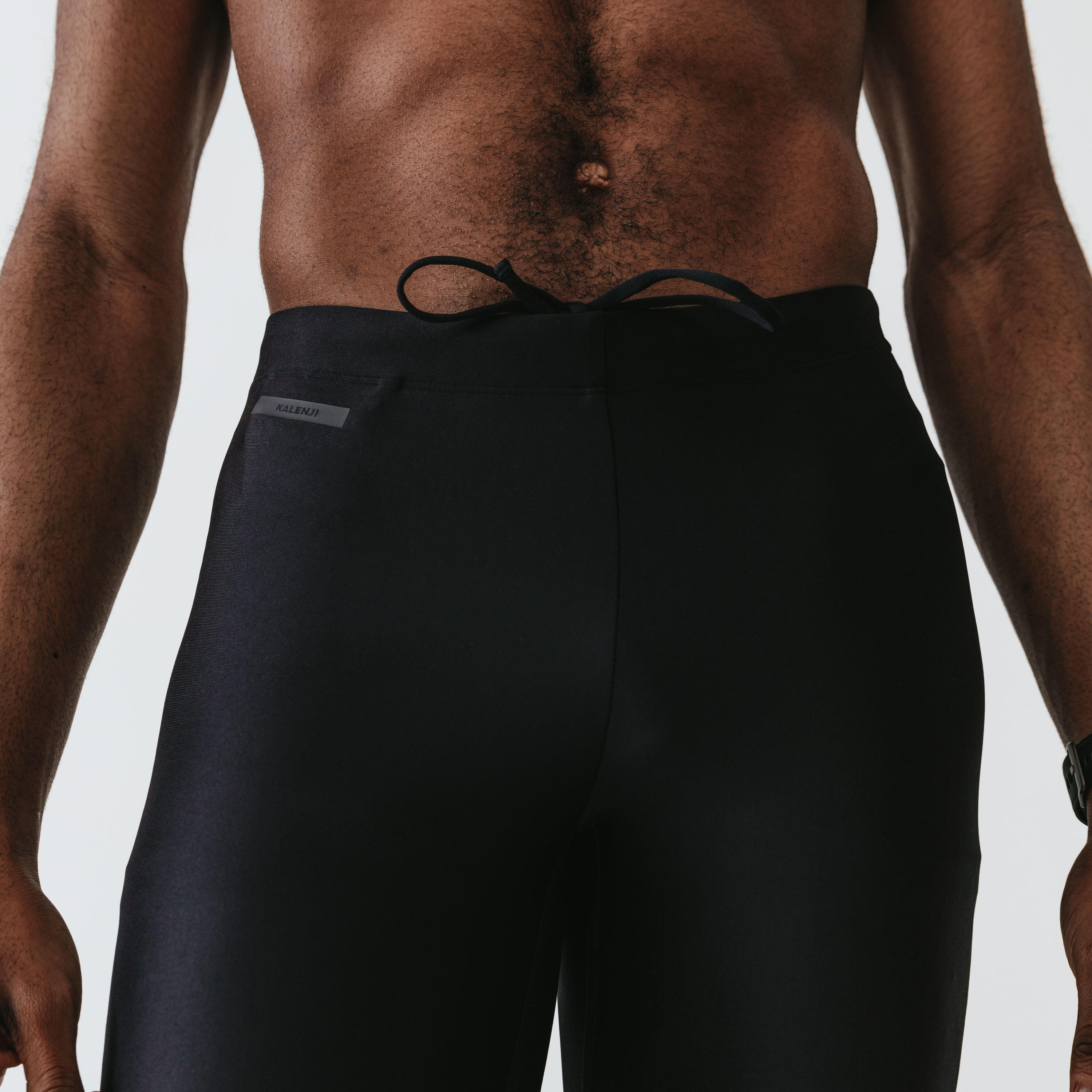 Men's Running Breathable ¾-Tights Dry - black 5/9